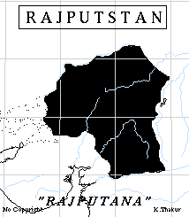 Map of Rajputstan